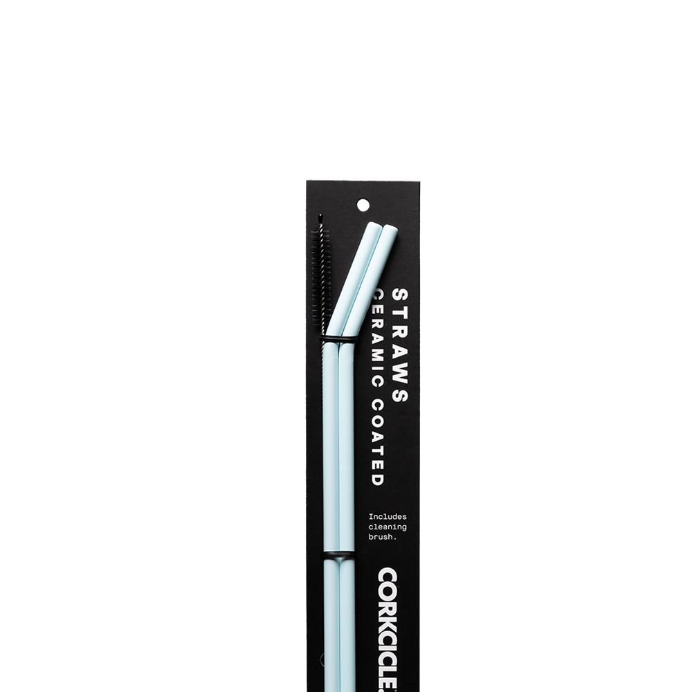 Ceramic Coated Straw Set - Handy Choice N6 - Straw Set / Ceramic Powder Blue