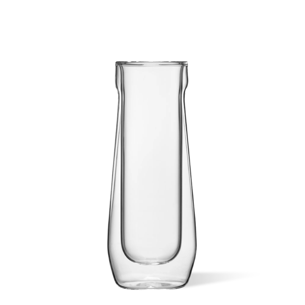 Stemless Flute Glass Set (2) - Smooth Choice X0
