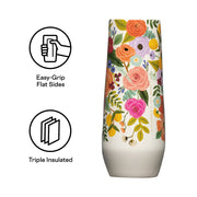 Rifle Paper Co. Stemless Flute - Durable Choice E4